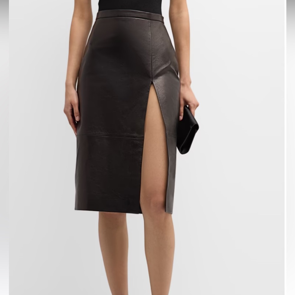 Salon 1884 Tabitha Leather Pencil Skirt. Beautiful Condition!